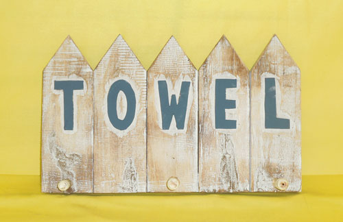 Wandbord Handdoeken
