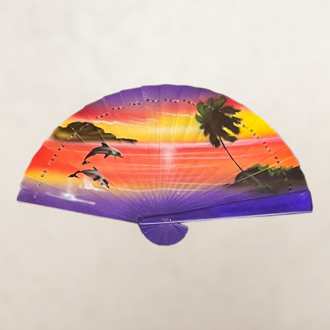 Zomerse houten waaier