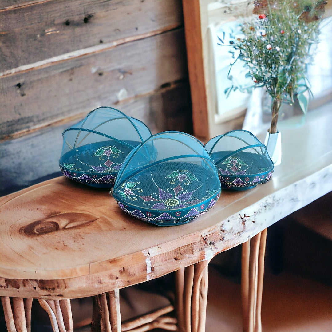 Fruitschaal met vliegenkap