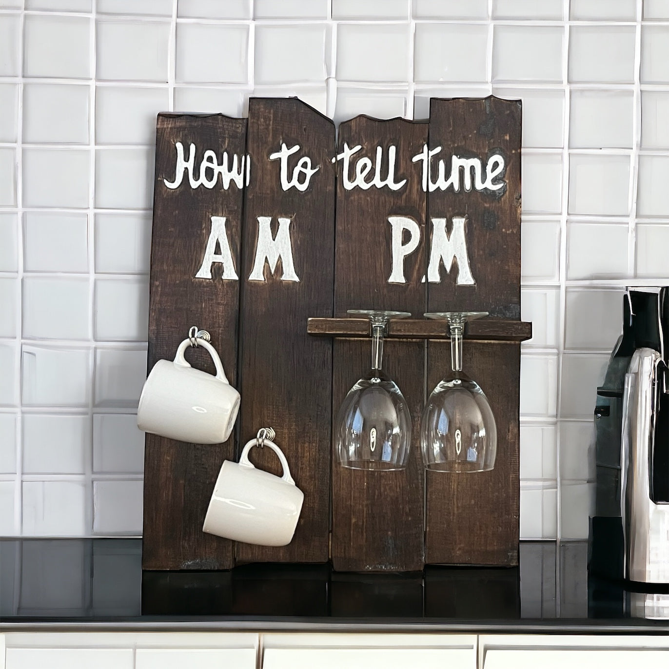 Wandbord "How to tell time"