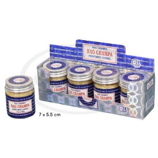 Glazen kaars 85g Nag Champa