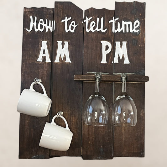 Wandbord "How to tell time"